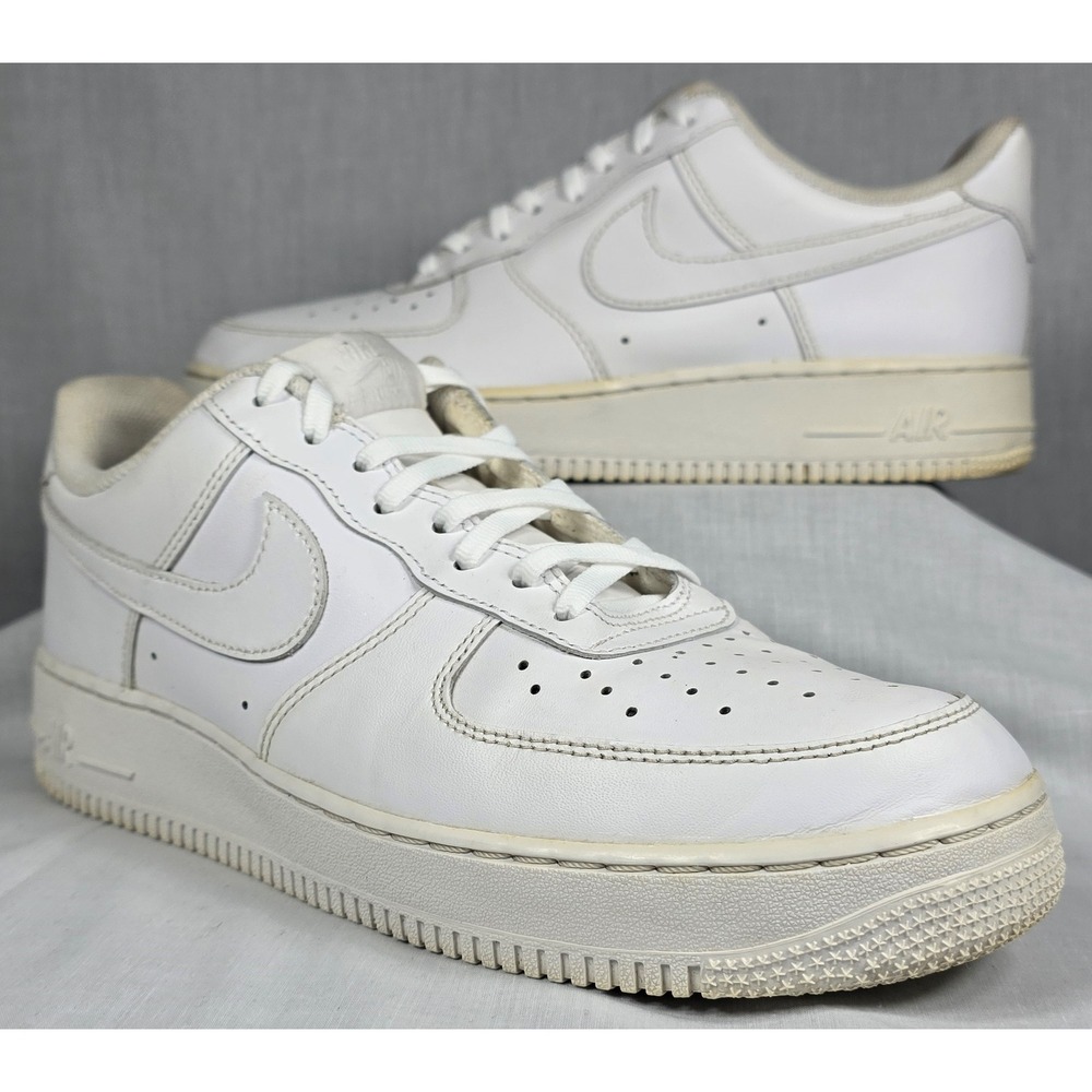 Nike Air Force 1 Low 07 White White Sneakers Men's Size 9.5
